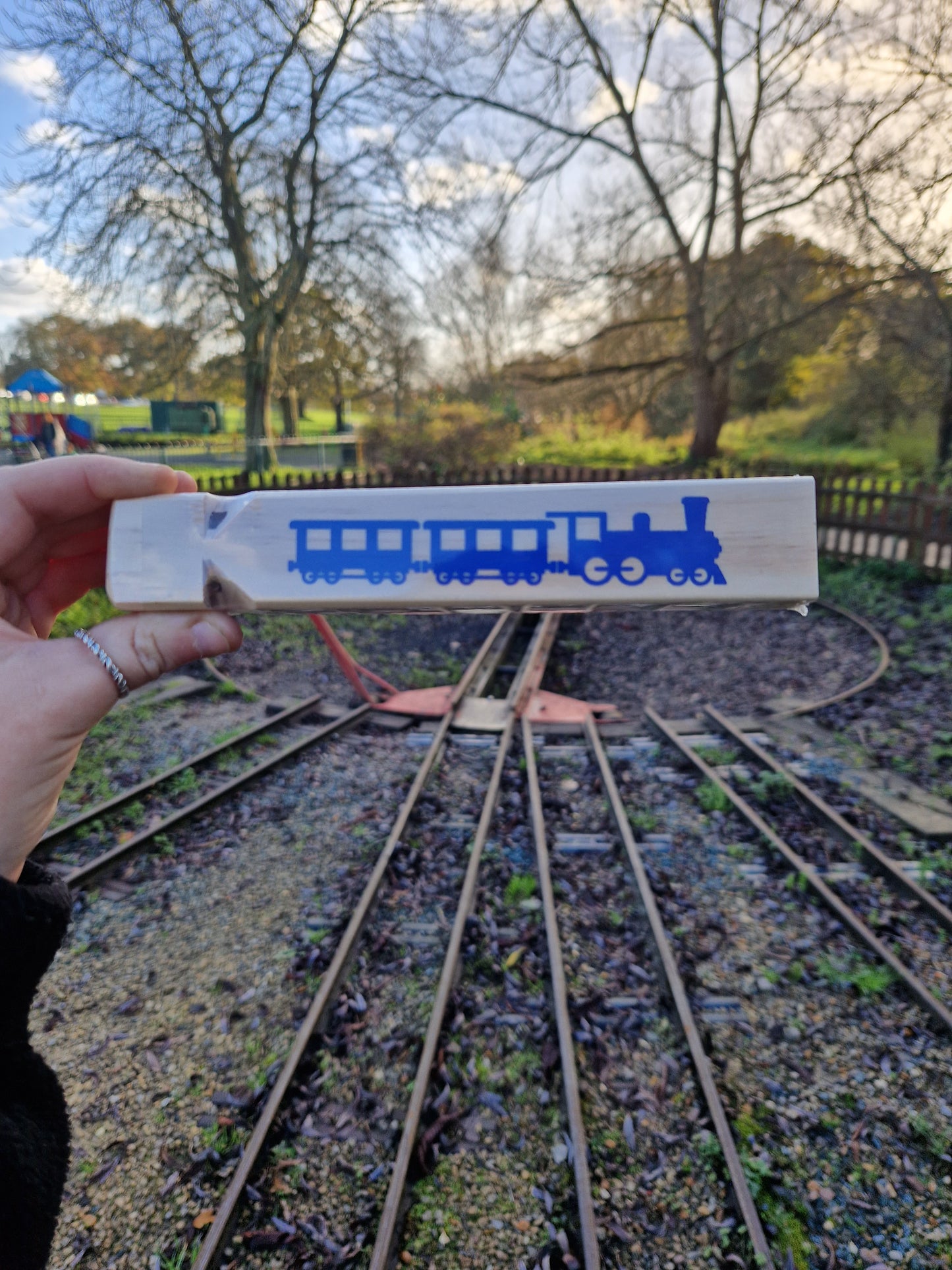 Wooden Train Whistle